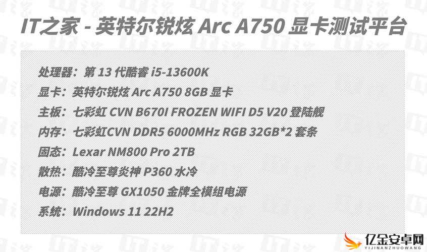 英特尔锐炫 A750 显卡新驱动测评：性能提升显著全面评测